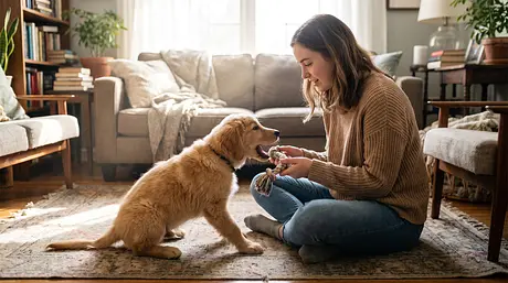 Cómo evitar que un cachorro muerda las manos y los tobillos