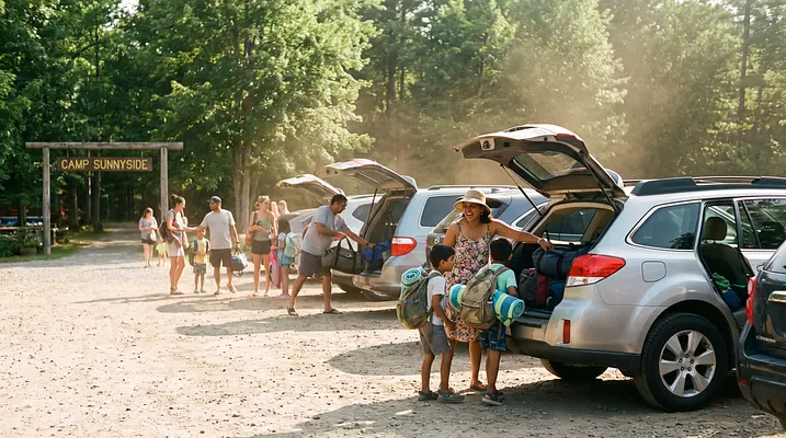 Summer Camp Carpools: Getting Everyone There by 9 AM